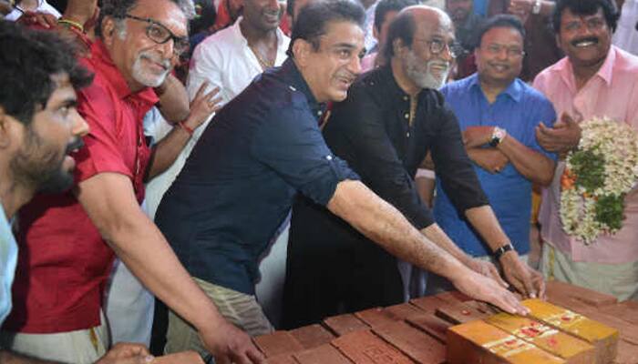 நடிகர் சங்கம் அடிக்கல் நாட்டு விழா: ரஜினி, கமல் பங்கேற்பு நடிகர் சங்கம் அடிக்கல் நாட்டு விழா: ரஜினி, கமல் பங்கேற்பு