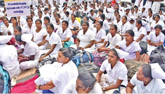 மூன்றாவது நாளாக போராட்டக் களத்தில் செவிலியர்கள்!