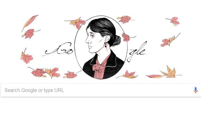 Google Doodle today: பிரபல பெண் எழுத்தாளர் வெர்ஜீனியா வூல்ஃப் title=
