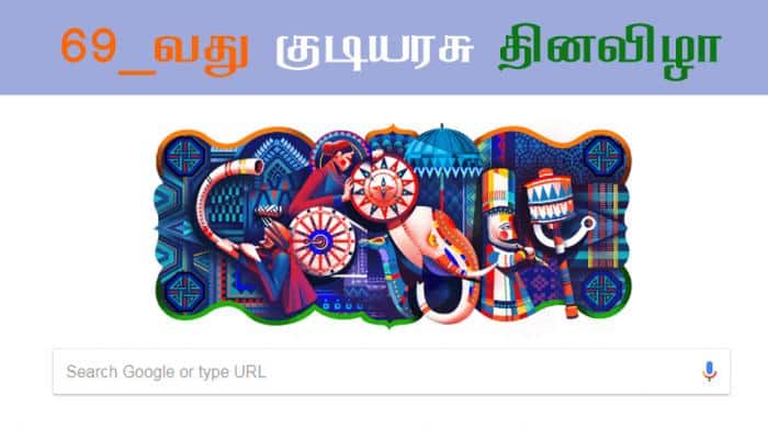 Google Doodle today: 69_வது குடியரசு தினவிழா!!