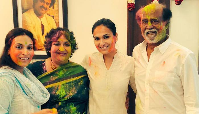 SeePics: ஹோலி கொண்டாடும் "காலா" நாயகன்! SeePics: ஹோலி கொண்டாடும் "காலா" நாயகன்!