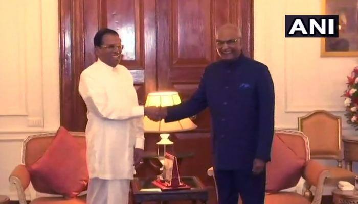 இந்தியா வந்துள்ள இலங்கை அதிபர், ஜனாதிபதியை சந்தித்தார்! இந்தியா வந்துள்ள இலங்கை அதிபர், ஜனாதிபதியை சந்தித்தார்!