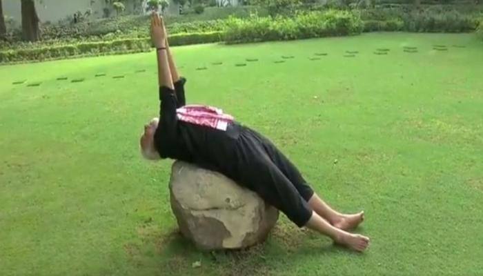 #FitnessChallenge: சவாலை முடித்த பிரதமர் மோடி! வீடியோ! title=