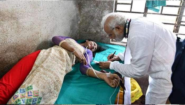 பிரதமர் மோடியிடம் ஆட்டோகிராப் கேட்ட காயம் அடைந்த பெண்மணி -வீடியோ