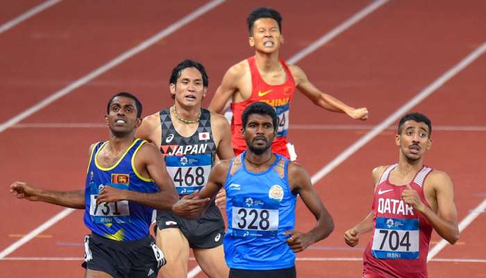 AsianGames: 800m ஓட்டம் பிரிவில் இந்தியா தங்கம் வென்றது!