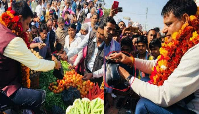 தேர்தலில் வெற்றி பெற்ற பிறகும் மக்களின் காலனிகளை பாலிஷ் செய்யும் வேட்பாளர் title=