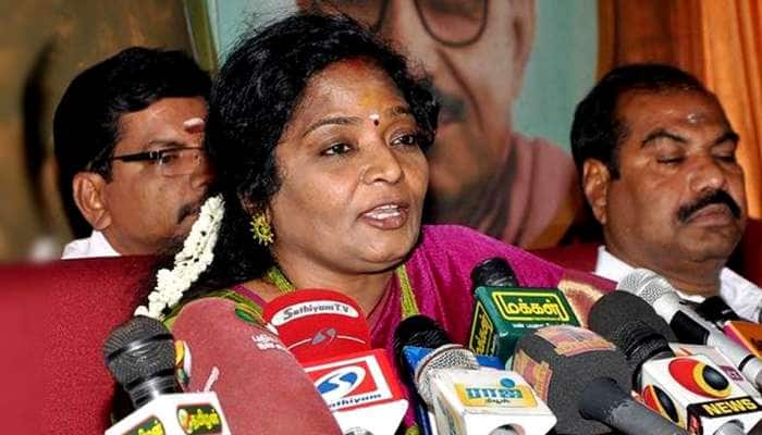 காவி கோடி பறக்க பறக்க; கருப்புக்கொடி ஓய்ந்து போகும்: தமிழிசை காவி கோடி பறக்க பறக்க; கருப்புக்கொடி ஓய்ந்து போகும்: தமிழிசை