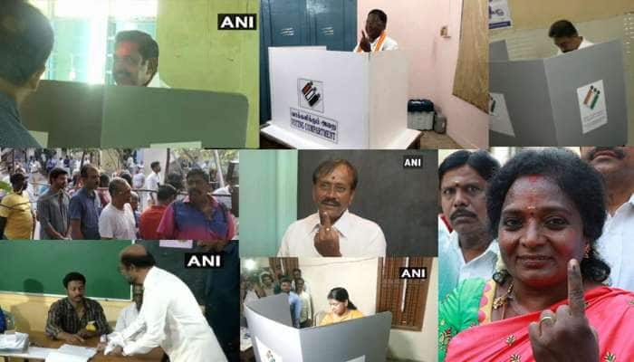 #LokSabhaElection: அரசியல் கட்சி தலைவர்கள், திரைத்துறையினர் வாக்களித்தனர் title=