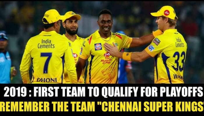 IPL 2019: முதல் அணியாக ஃப்ளே ஆப் சுற்றுக்கு தகுதி பெற்றது சென்னை சூப்பர் கிங்ஸ் IPL 2019: முதல் அணியாக ஃப்ளே ஆப் சுற்றுக்கு தகுதி பெற்றது சென்னை சூப்பர் கிங்ஸ்