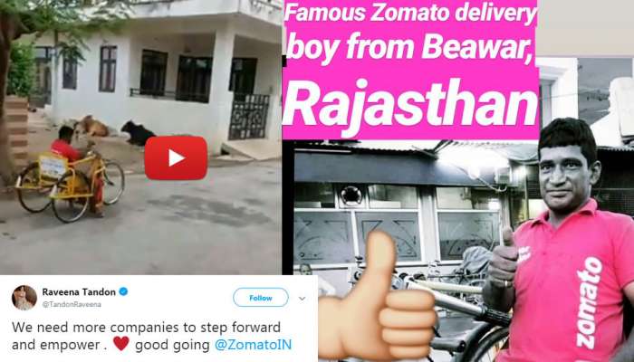 Zomato-வில் உணவு விநியோகம் செய்யும் மாற்றுத்திறனாளி ராமு: வைரலாகும் வீடியோ title=