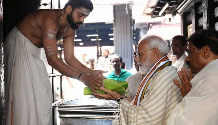 குருவாயூர் கோயிலில் தரிசனம் மேற்கொண்டார் பிரதமர் மோடி