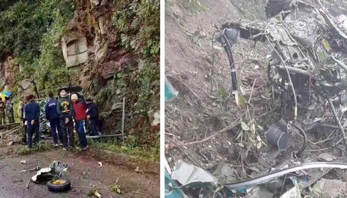 பூட்டானில் இந்திய ராணுவ ஹெலிகாப்டர் விபத்துக்குள்ளானதில் இரு விமானிகள் பலி பூட்டானில் இந்திய ராணுவ ஹெலிகாப்டர் விபத்துக்குள்ளானதில் இரு விமானிகள் பலி