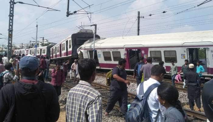 கச்சிகுடா ரயில் நிலையத்தில் 2 ரயில்கள் நேருக்கு நேர் மோதி விபத்து.. கச்சிகுடா ரயில் நிலையத்தில் 2 ரயில்கள் நேருக்கு நேர் மோதி விபத்து..