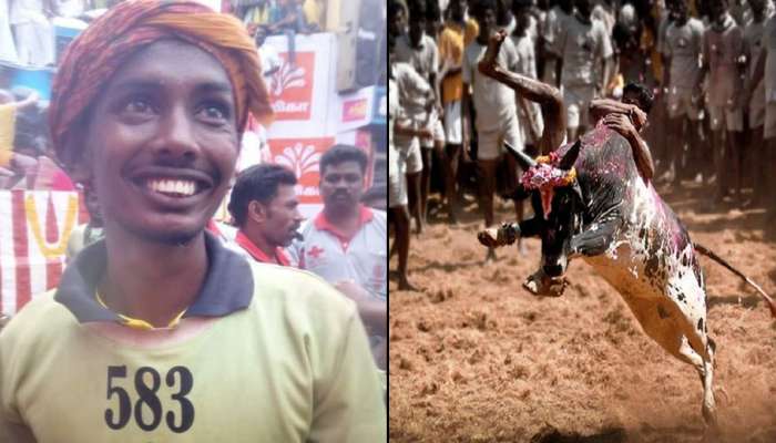 அலங்காநல்லூர் ஜல்லிக்கட்டு: 16 காளைகளை அடக்கிய ரஞ்சித்குமார் முதல் பரிசு அலங்காநல்லூர் ஜல்லிக்கட்டு: 16 காளைகளை அடக்கிய ரஞ்சித்குமார் முதல் பரிசு