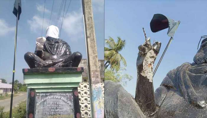 "பெரியார்" சிலையை சேதப்படுத்திய சமூக விரோத சக்திகள் மீது கடுமையான நடவடிக்கை எடுக்க வேண்டும் "பெரியார்" சிலையை சேதப்படுத்திய சமூக விரோத சக்திகள் மீது கடுமையான நடவடிக்கை எடுக்க வேண்டும்