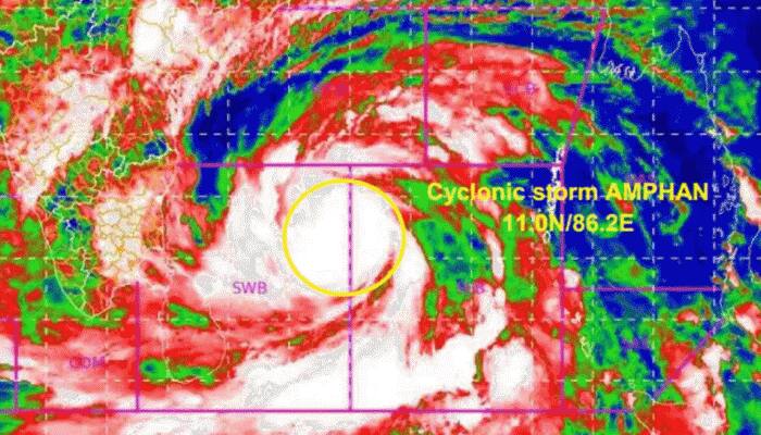 கடுமையான சூறாவளி புயலில் தீவிரமடைகிறது ஆம்பன் சூறாவளி: IMD