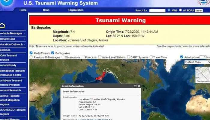 Tsunami Warning: நிலநடுக்கத்தைத் தொடர்ந்து அமெரிக்காவில் சுனாமி எச்சரிக்கை!! title=