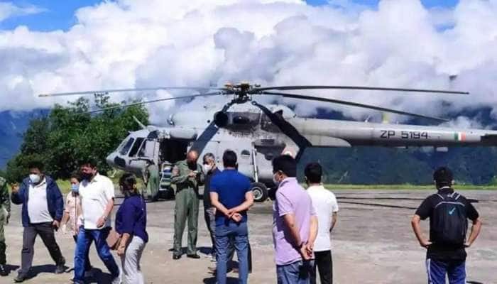 கடும் மழையால் சிக்கிமில் பல பகுதிகள் துண்டிக்கப்பட்டன: IAF உதவி!!