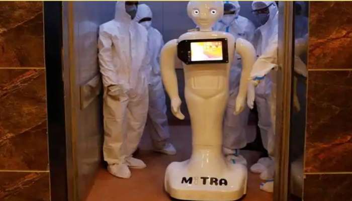 COVID-19 MITRA: நோயாளிகளின் நண்பராக, உறவினராக 'மித்ரா' ரோபோ மாறியது எப்படி? COVID-19 MITRA: நோயாளிகளின் நண்பராக, உறவினராக 'மித்ரா' ரோபோ மாறியது எப்படி?