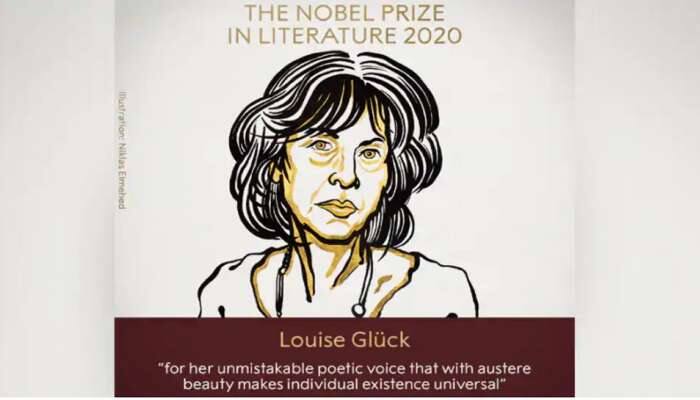 2020 ஆண்டின் இலக்கியத்திற்கான Nobel பரிசை வென்றார் அமெரிக்க கவிதாயினி லூயிஸ் க்ளூக்  