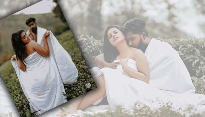 அடேய் உங்க அலும்புக்கு ஒரு அளவே இல்லையா... வைரலாகும் புதுமண தம்பதியின் போட்டோ ஷூட்..! அடேய் உங்க அலும்புக்கு ஒரு அளவே இல்லையா... வைரலாகும் புதுமண தம்பதியின் போட்டோ ஷூட்..!