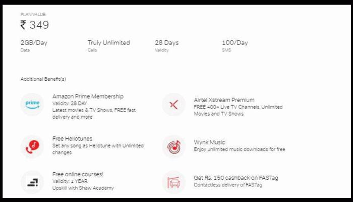 Airtel Recharge Plans: தினமும் 2GB டேட்டா மற்றும் இலவச அழைப்பு; அமேசான் பிரைம் இலவசம்
