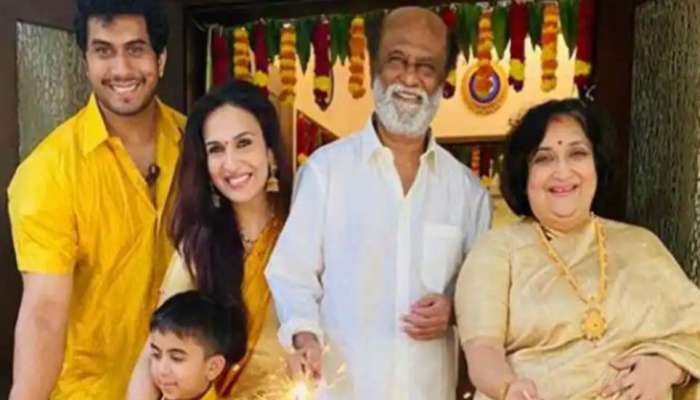 தீபாவளியை குடும்பத்துடன் கொண்டாடும் சூப்பர் ஸ்டார் ரஜினிகாந்த்