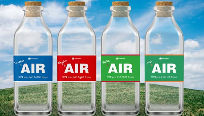 பாட்டிலில் அடைத்து காற்று விற்பனை! 500 மில்லி லிட்டர் Bottled Air ரூ. 2500