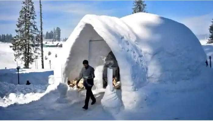 பூமியின் வெள்ளை சொர்க்கம்: Jammu Kashmir குல்மார்க்கில் பனிப்பொழிவு..!!!