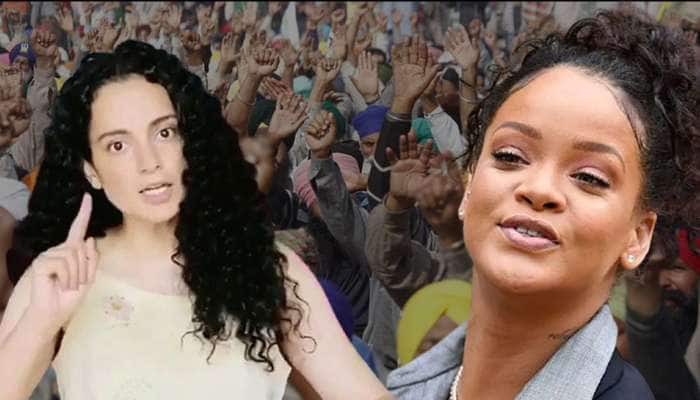 விவசாயிகளுக்கு ஆதரவு தெரிவித்த Rihanna - முட்டாள் என சர்ச்சையை ஏற்படுத்திய நடிகை கங்கனா