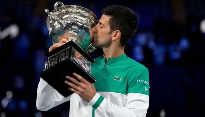 ஒன்பது Australian Open உட்பட 18 கிராண்ட் ஸ்லாம் பட்டங்களை வென்று Novak Djokovic சாதனை title=