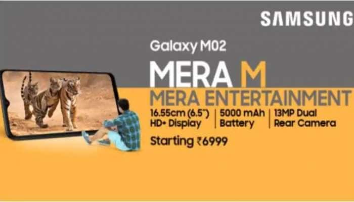 அட்டகாசமான அம்சங்கள், நம்ப முடியாத மிகக் குறைந்த விலையுடன் அசத்த வருகிறது Samsung Galaxy M02 title=