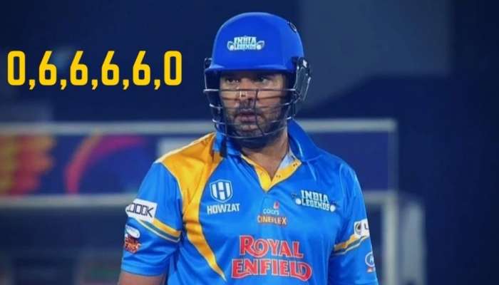 VIDEO: Yuvraj Singh is Back, 4 பந்தில் 6 சிக்ஸர் அடித்து அசத்தல்!