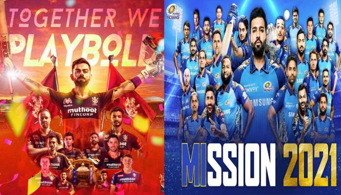 IPL 2021 சென்னையில் முதல் போட்டியில் சாம்பியன் MI அணியை எதிர்கொள்ளும் RCB  title=