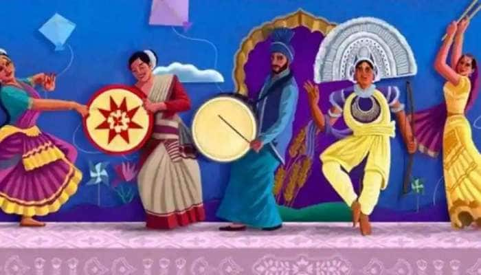 Google Doodle: இந்தியாவின் பன்முக கலாசாரத்தை பிரதிபலிக்கும் கூகுள்  title=