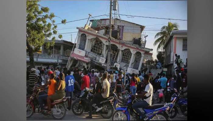 Haiti-யில் பயங்கர நிலநடுக்கம்: 300-க்கும் மேற்பட்டோர் பலி, 2000 பேர் காயமடைந்தனர் title=