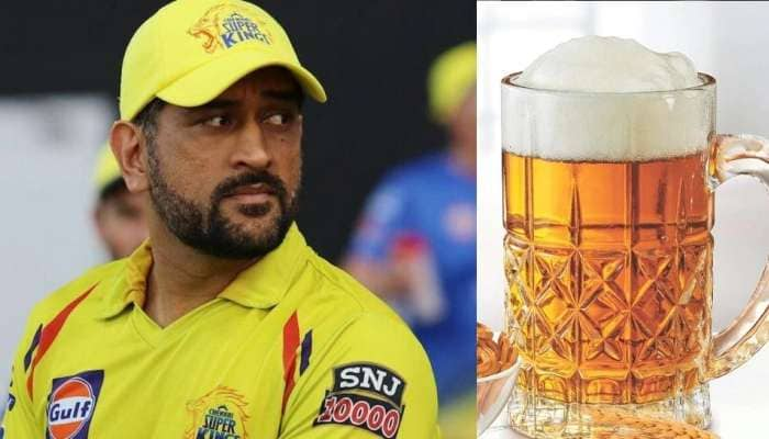 Beer விளம்பரத்தில் MS Dhoni: பிராண்ட் பெயரில் தோனியின் ஹெலிகாப்டர் ஷாட், ஜெர்சி எண் 7 title=