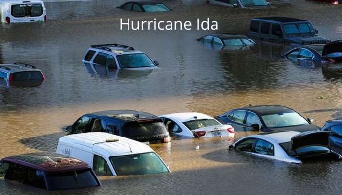 Hurricane Ida: நியூயார்க் சாலைகளில் வெள்ளத்தில் மிதக்கும் கார்கள்..!!