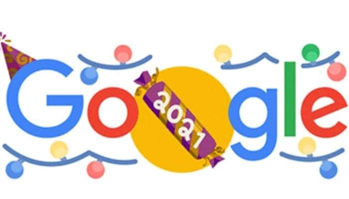 New Year 2022: இந்த ஆண்டுக்கு சாக்லெட்டுடன் விடை கொடுக்கும் Google Doodle title=