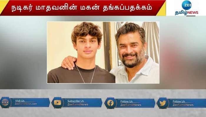 Madhavan Son Vedaant Wins Gold At Danish Open Swimming Meet