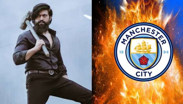 உலக ட்ரெண்டிங்கில் ராக்கி பாய்: K.G.F-ஐ சிலாகித்த Manchester City கால்பந்து அணி! title=