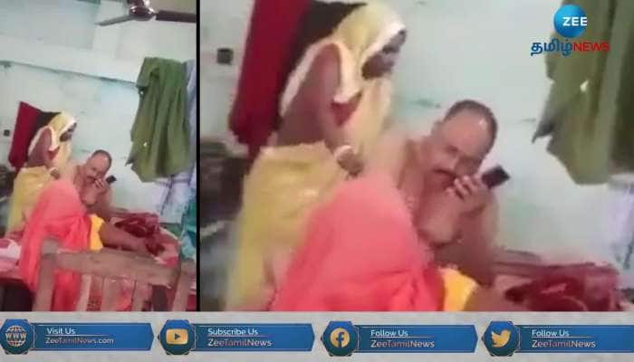 Shocking video of Bihar Woman made to give massage to cop in Police station
