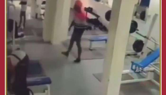 Funny viral video of man falling down in gym