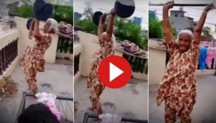 Funny Viral Video: Old Woman Weight Lifting Amuses Netizens