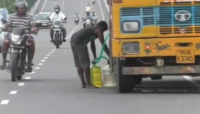 வண்டலூர் அவுட்டர் ரிங் ரோட்டில் டீசல் திருடும் கும்பல் - அங்கேயே மற்ற வாகனங்களுக்கு விற்பனை - களைகட்டும் பிசினஸ்! title=