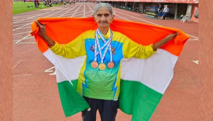பின்லாந்து தடகள போட்டியில் தங்கம் வென்று சாதித்த  94 வயது பெண்மணி