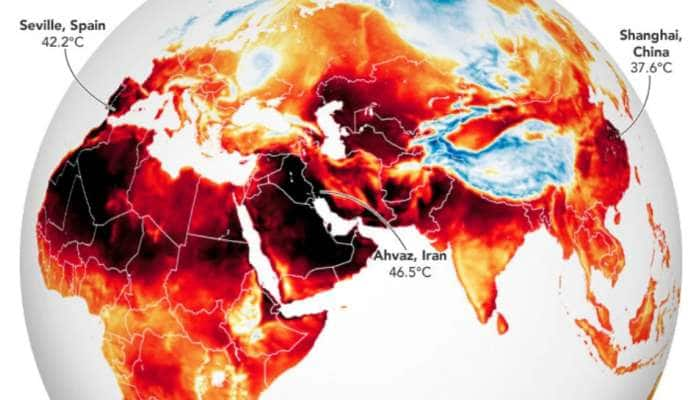 நீலத்திலிருந்து சிவப்பாக மாறிய பூமி; நாசா வெளியிட்டுள்ள அதிர்ச்சி புகைப்படம் 