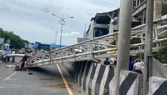 ஆலந்தூர் மெட்ரோ ரயில் நிலையம் அருகே பேனர் சரிந்து விழுந்ததில் ஒருவர் பலி; பலர் காயம்