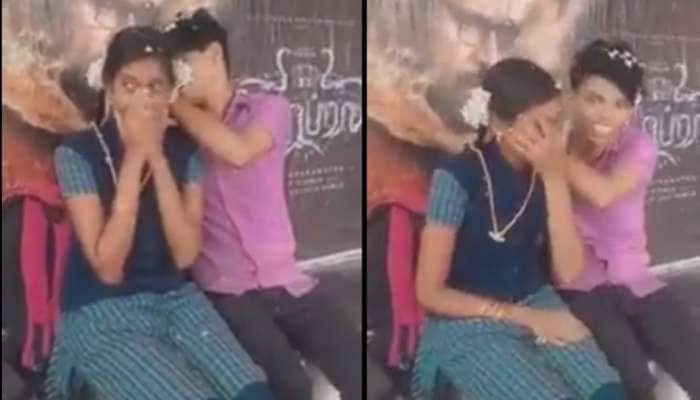 பேருந்து நிழற்குடையில் +2 மாணவிக்கு தாலி கட்டிய மாணவன்! 