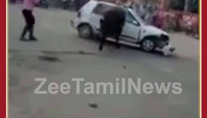Unbelievable Viral Video: Bull Attacks Car, Throws it like Football